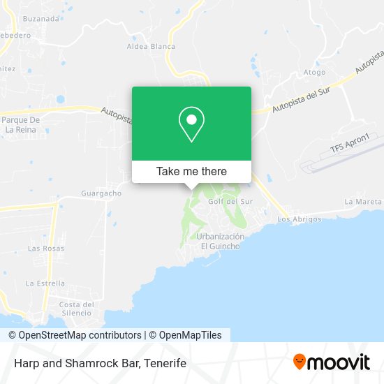 Harp and Shamrock Bar map
