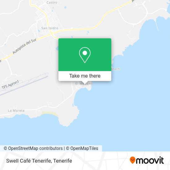 Swell Café Tenerife map