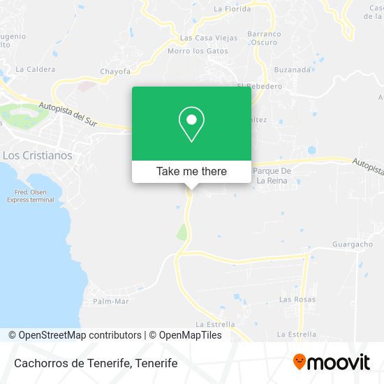 Cachorros de Tenerife map