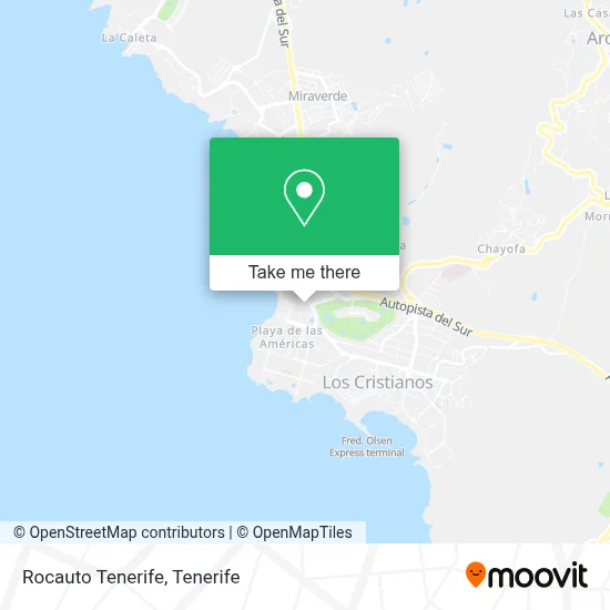 Rocauto Tenerife map