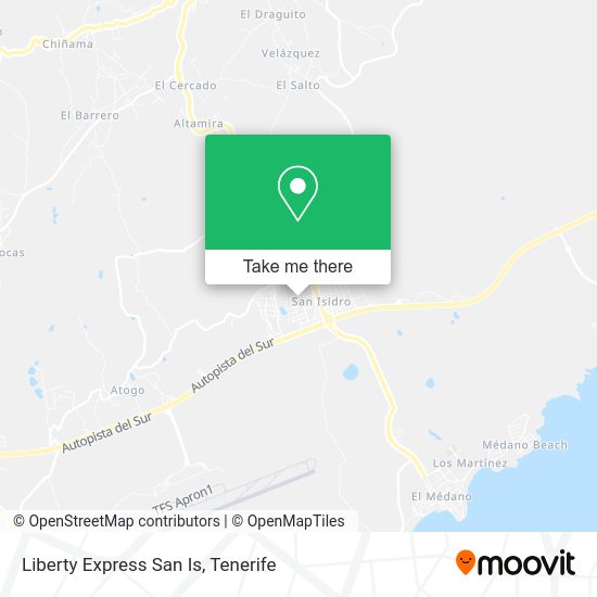 Liberty Express San Is map
