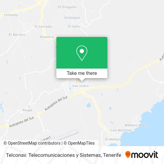 Telconav. Telecomunicaciones y Sistemas map