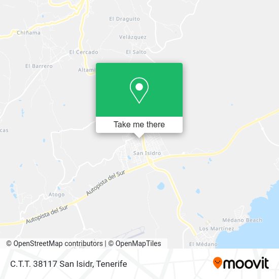 C.T.T. 38117 San Isidr map