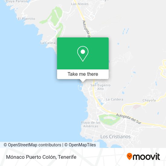 Mónaco Puerto Colón map
