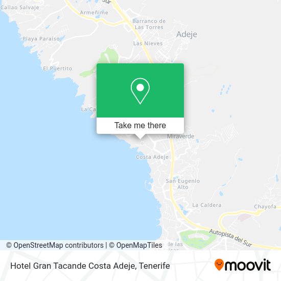 Hotel Gran Tacande Costa Adeje map
