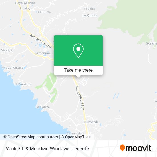 Venli S.L & Meridian Windows map