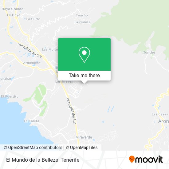 El Mundo de la Belleza map