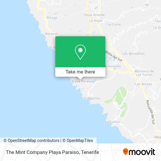 The Mint Company Playa Paraíso map