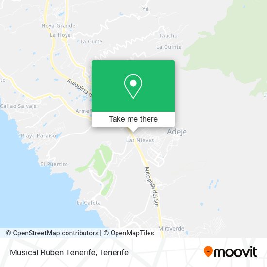 Musical Rubén Tenerife map