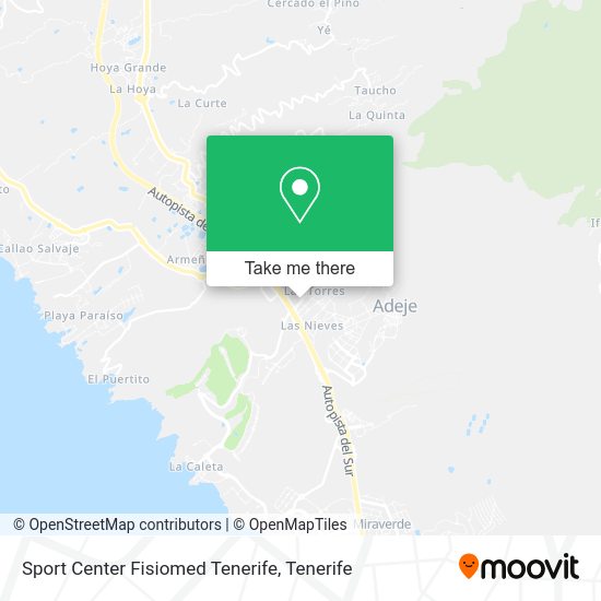 Sport Center Fisiomed Tenerife map