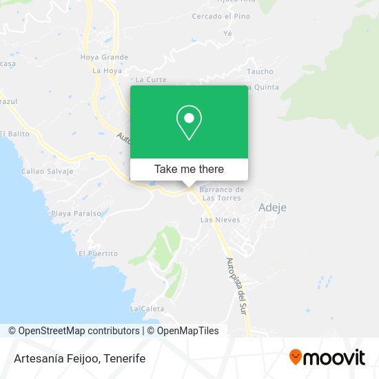 Artesanía Feijoo map