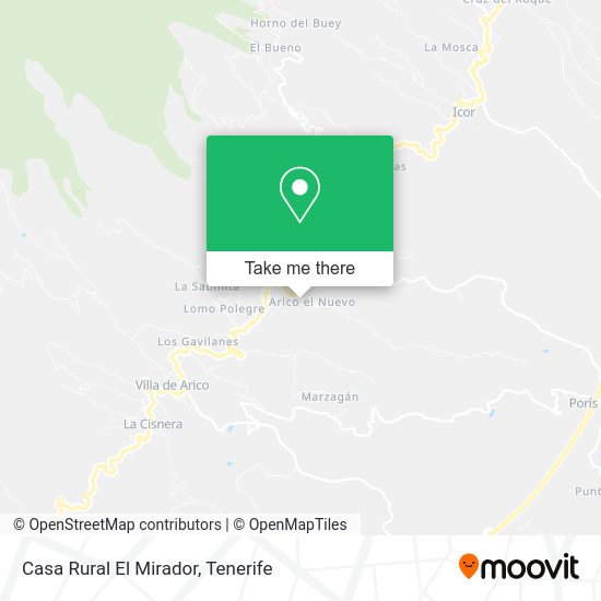 Casa Rural El Mirador map