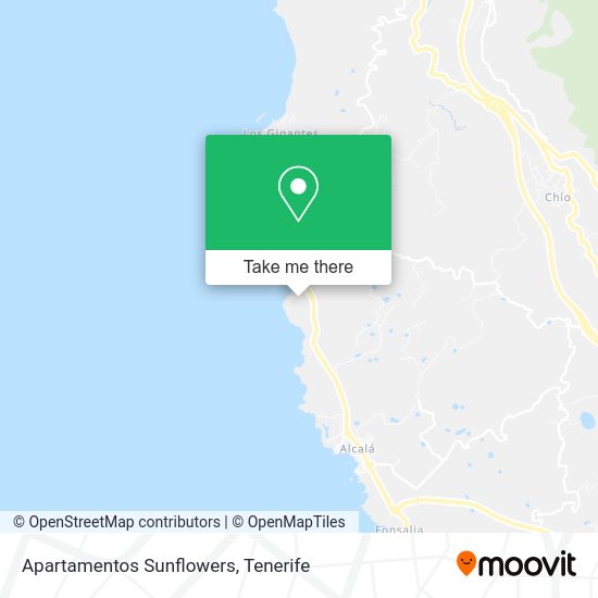 Apartamentos Sunflowers map