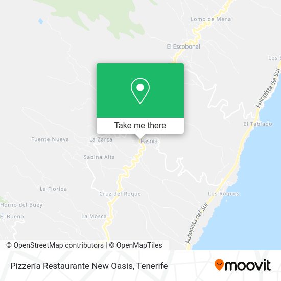 Pizzería Restaurante New Oasis map