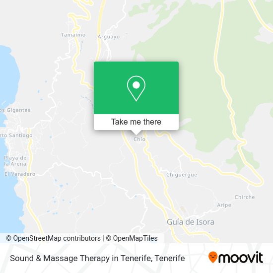 Sound & Massage Therapy in Tenerife map