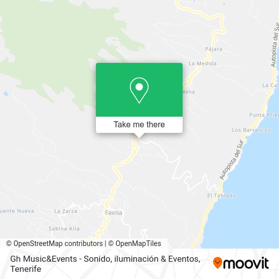 Gh Music&Events - Sonido, iluminación & Eventos map