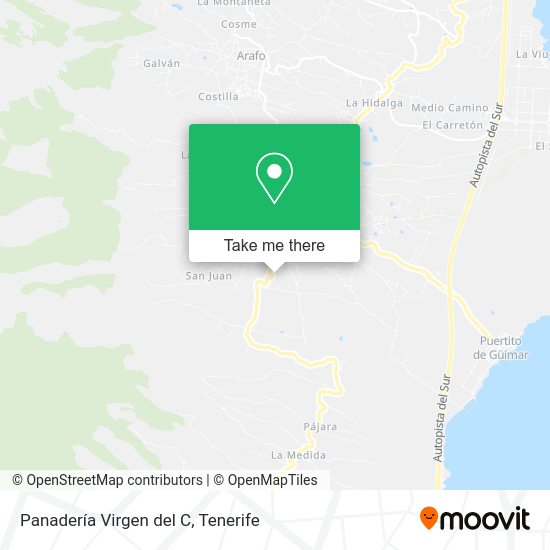 Panadería Virgen del C map