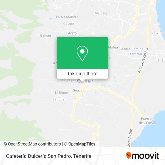 Cafetería Dulcería San Pedro map
