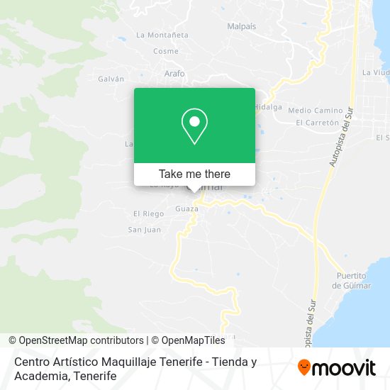 Centro Artístico Maquillaje Tenerife - Tienda y Academia map