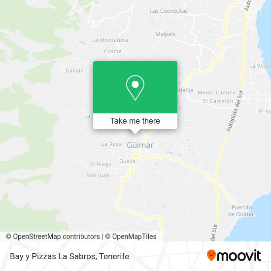 Bay y Pizzas La Sabros map