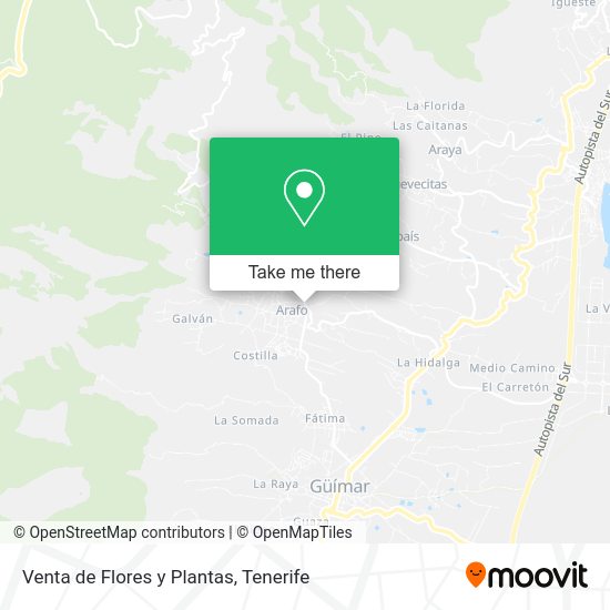Venta de Flores y Plantas map