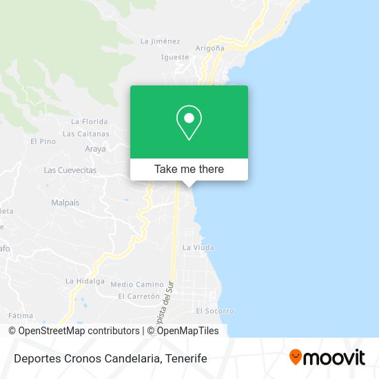 Deportes Cronos Candelaria map