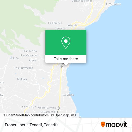 Froneri Iberia Tenerif map