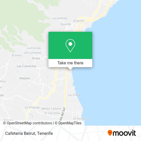 Cafetería Beirut map