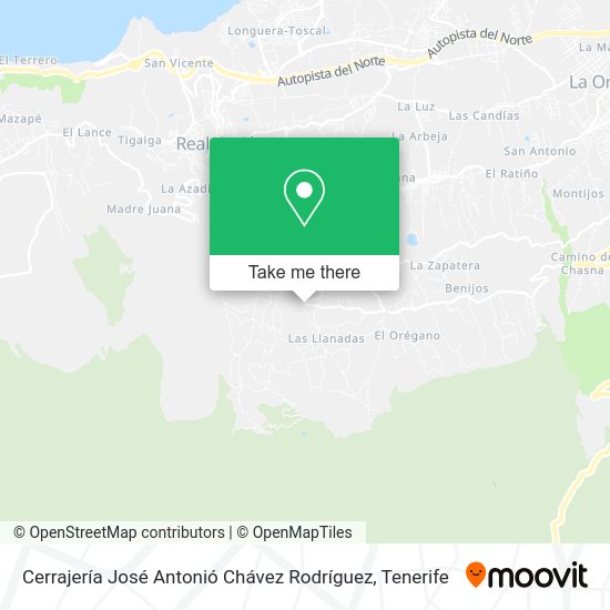 Cerrajería José Antonió Chávez Rodríguez map