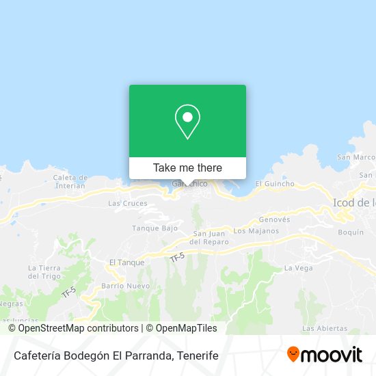Cafetería Bodegón El Parranda map