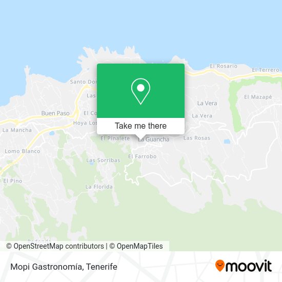 Mopi Gastronomía map