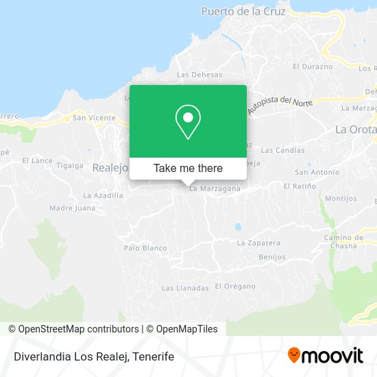 Diverlandia Los Realej map