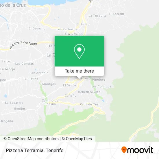 Pizzería Terramia map