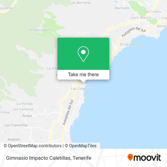 Gimnasio Impacto Caletillas map