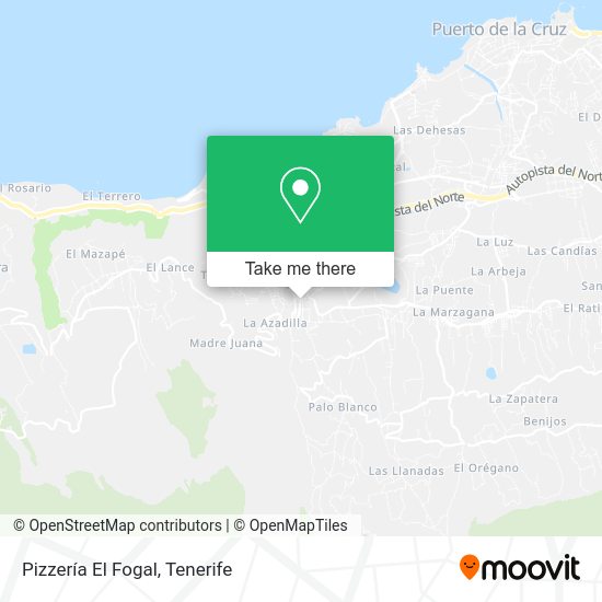 Pizzería El Fogal map