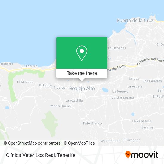 Clínica Veter Los Real map