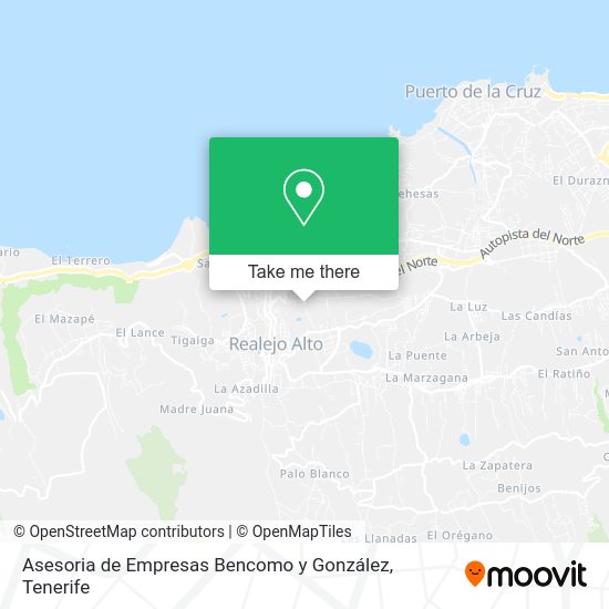 Asesoria de Empresas Bencomo y González map