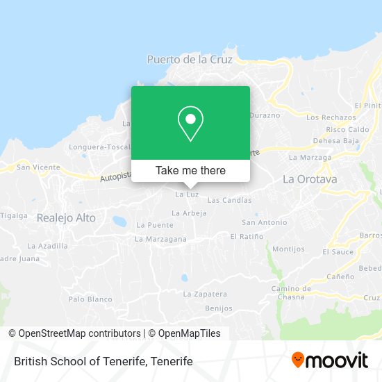 British School of Tenerife map