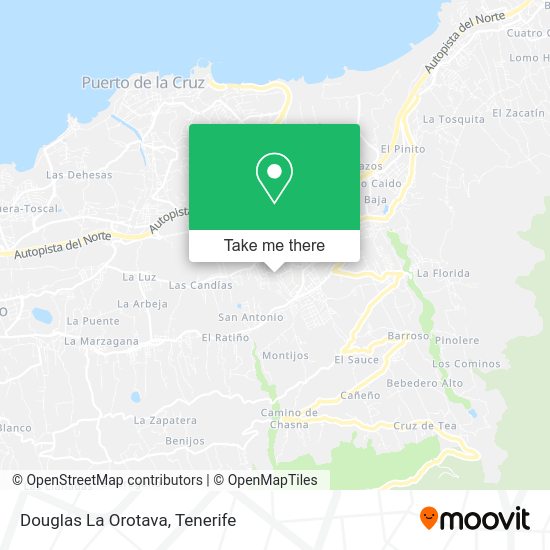 Douglas La Orotava map