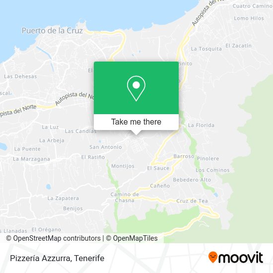 Pizzería Azzurra map