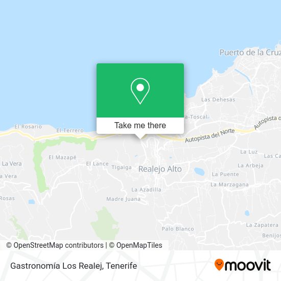 Gastronomía Los Realej map