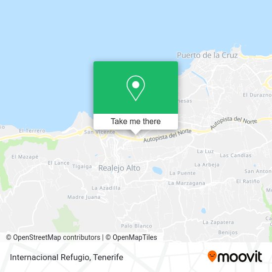Internacional Refugio map