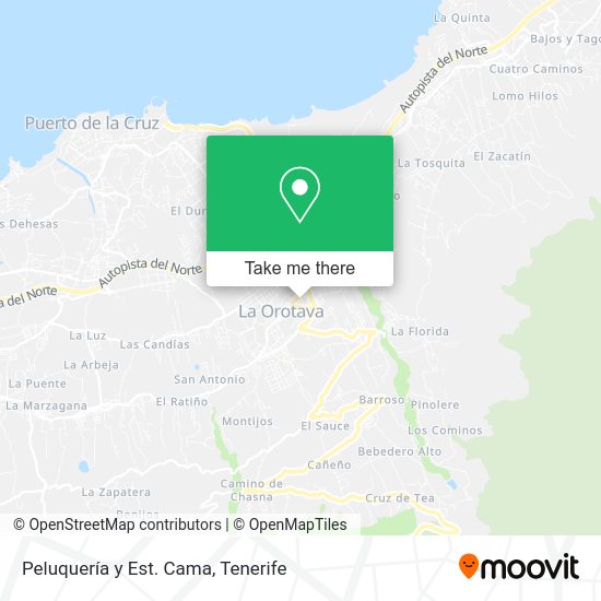 Peluquería y Est. Cama map