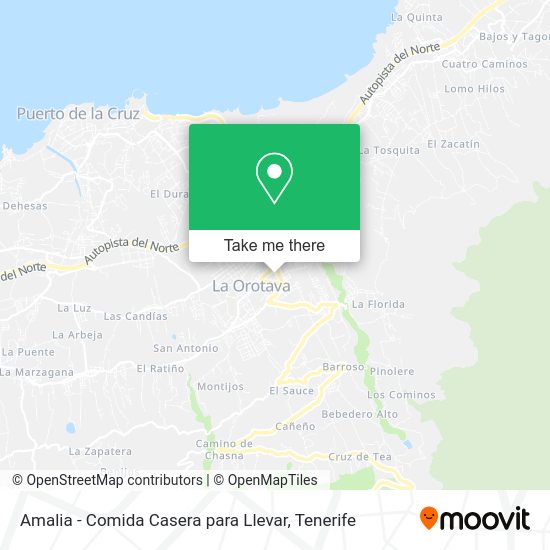 Amalia - Comida Casera para Llevar map