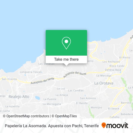 Papelería La Asomada. Apuesta con Pachi map