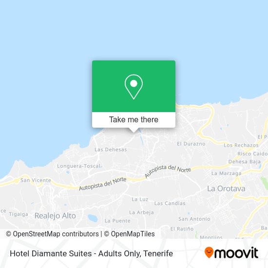 Hotel Diamante Suites - Adults Only map