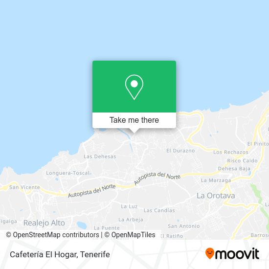 Cafetería El Hogar map