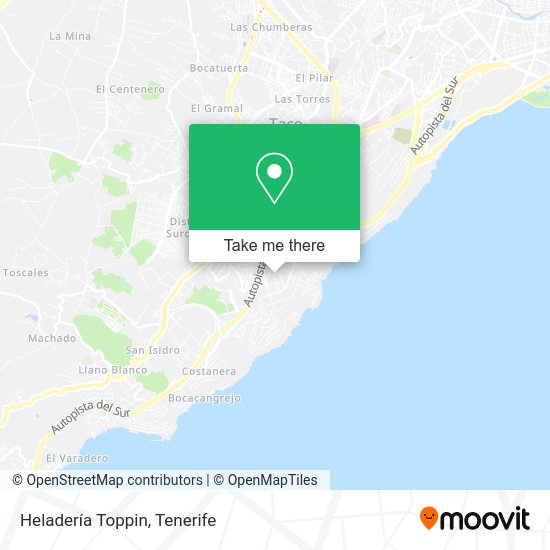 Heladería Toppin map