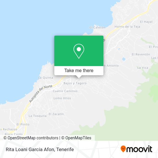 Rita Loani García Afon map