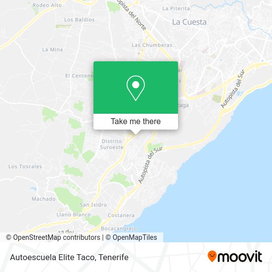 Autoescuela Elite Taco map